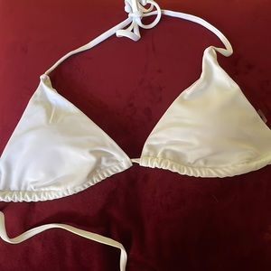 Medium white swim top
